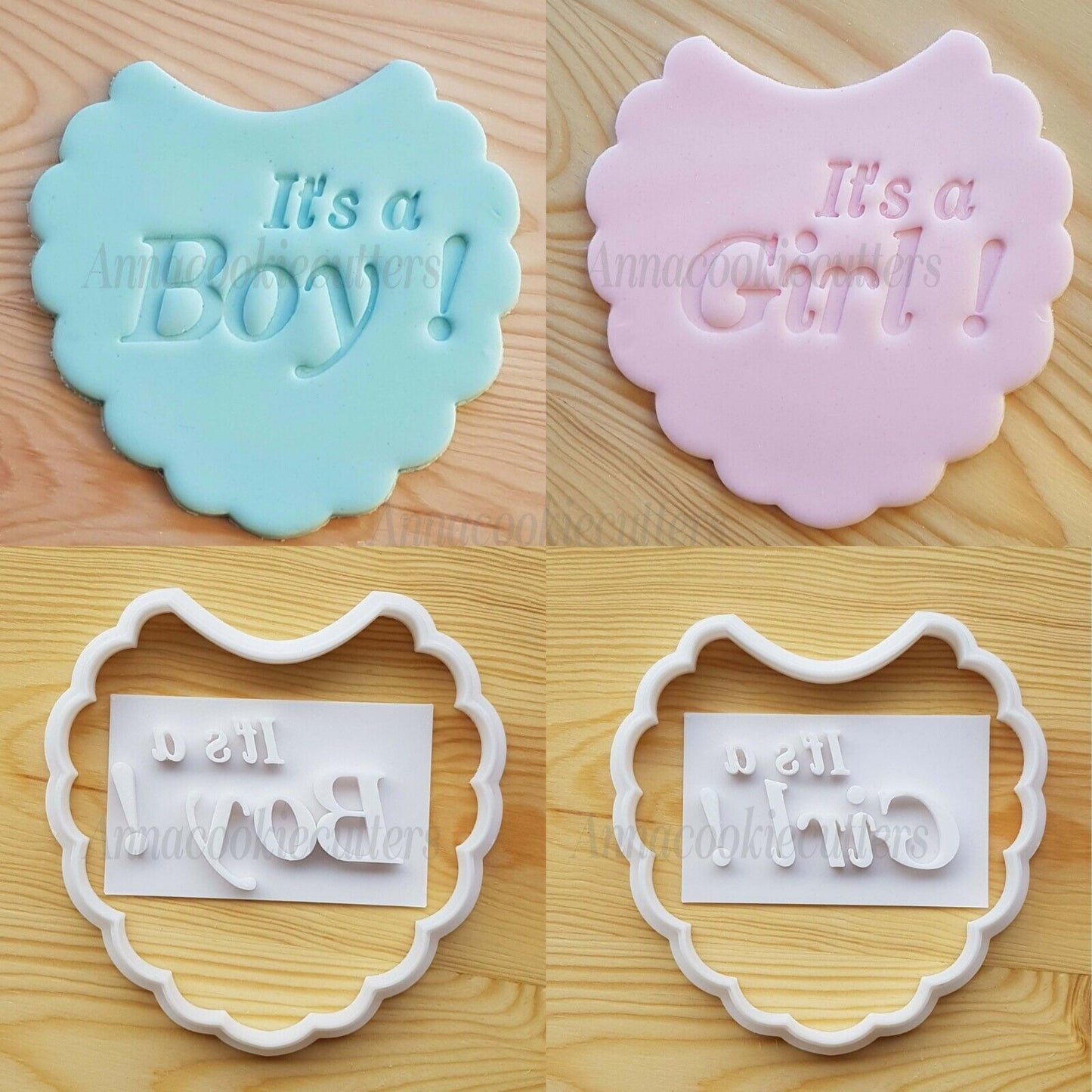 It's A Girl A Boy Formina Per Biscotti Nascita Battesimo Cookie Cutter 8x8 cm