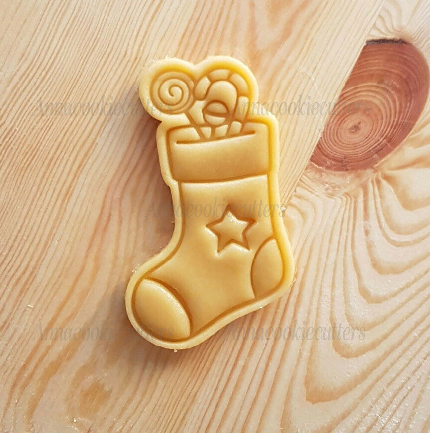 Calzino Di Natale Formina Per Biscotti Tagliabiscotti Calza Befana Cookie Cutter