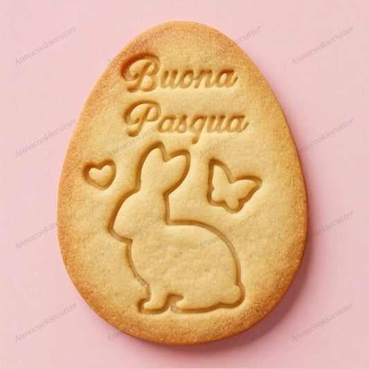 Formine Buona Pasqua Taglia Biscotti Uova Coniglio Cookie Cutter Pasquali