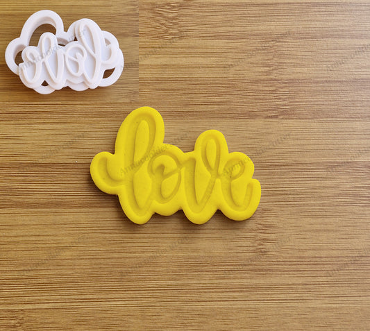 Tagliabiscotti Love Calligrafico 💕 Stampo San Valentino e Matrimonio