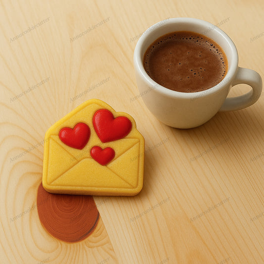 Lettera Amore Cuore San Valentino Formina Per Biscotti Cookie Cutter 8x8 cm