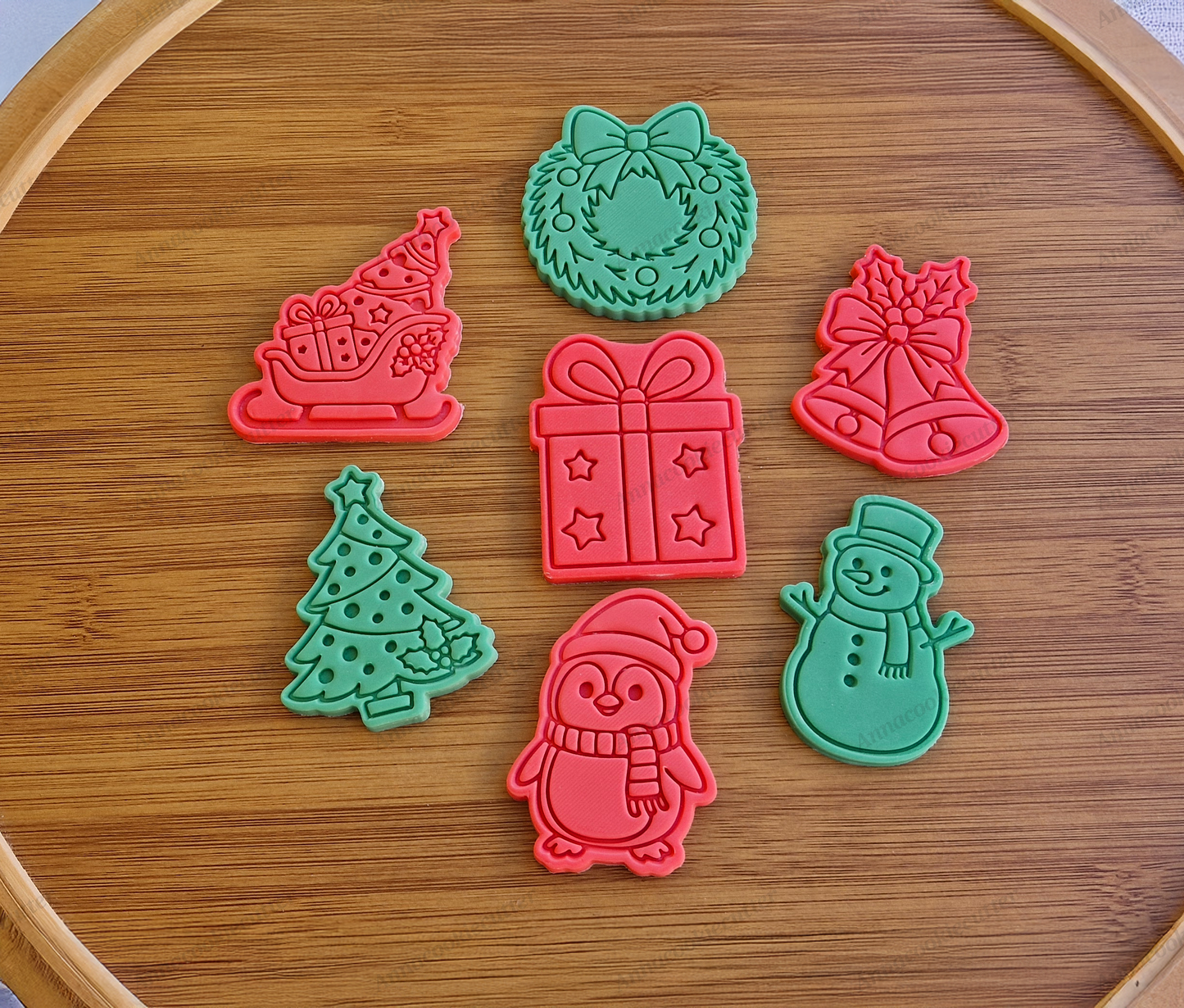 Set Formine Biscotti Natalizie – Stampini Albero, Pupazzo, Regalo e Decorazioni