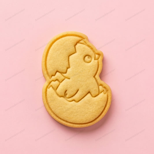 Stampo per Biscotti a Forma di Pulcino che si Schiude, Timbro per Dolci e Decorazioni di Primavera
