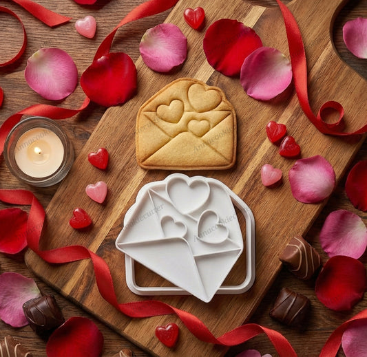 Lettera Amore Cuore San Valentino Formina Per Biscotti Cookie Cutter 8x8 cm