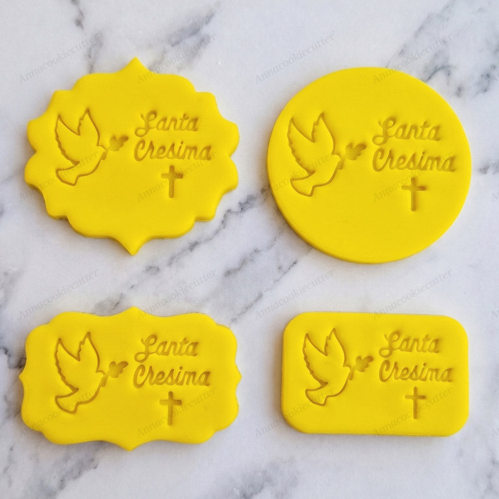 Formina Biscotti La mia Cresima – Tagliabiscotti Frolla, Stampino Comunione, Decorazioni Dolci per Festa Religiosa Pasta di Zucchero