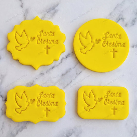 Formina Biscotti La mia Cresima – Tagliabiscotti Frolla, Stampino Comunione, Decorazioni Dolci per Festa Religiosa Pasta di Zucchero