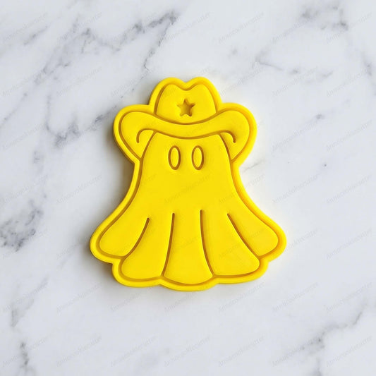 Formina e Stampino Fantasmino Cowboy per Biscotti e Pasta di Zucchero
