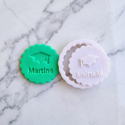 Formina per Biscotti Personalizzata con Nome per Laurea Cookie Cutter Diploma