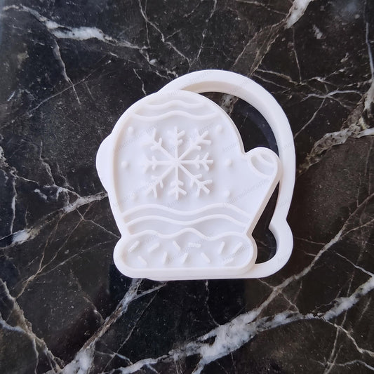 Tagliabiscotti Guanto con Fiocco di Neve: Formina per Biscotti Natalizi