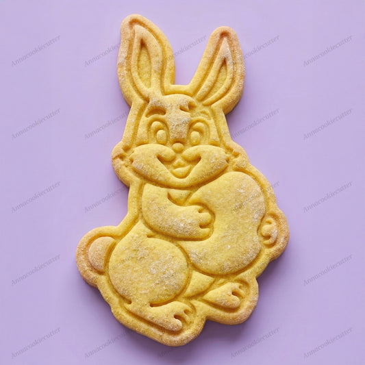Tagliabiscotti Coniglietto di Pasqua con Uovo – Formina per Biscotti e Fondente
