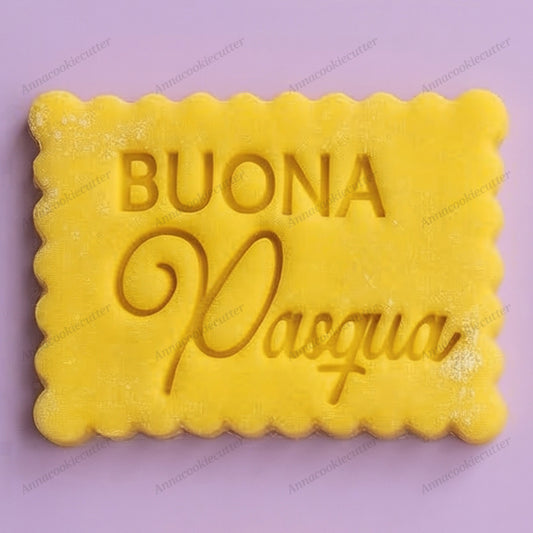 Timbro Buona Pasqua Formine Per Biscotti Frame Tagliabiscotti Idea Regalo 7 cm
