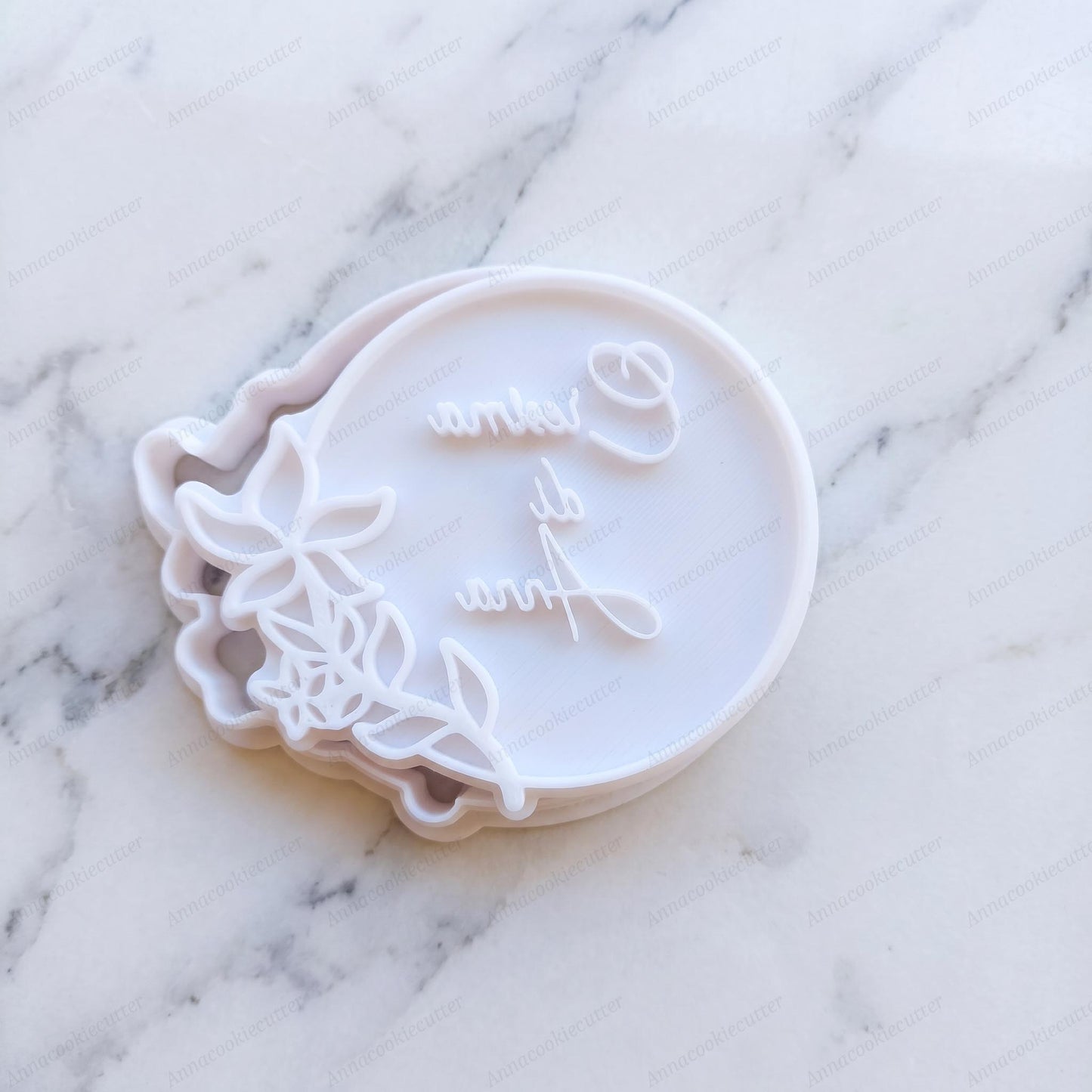 Formina Cresima Con Nome Personalizzabile Stampo per Biscotti 9x7 cm