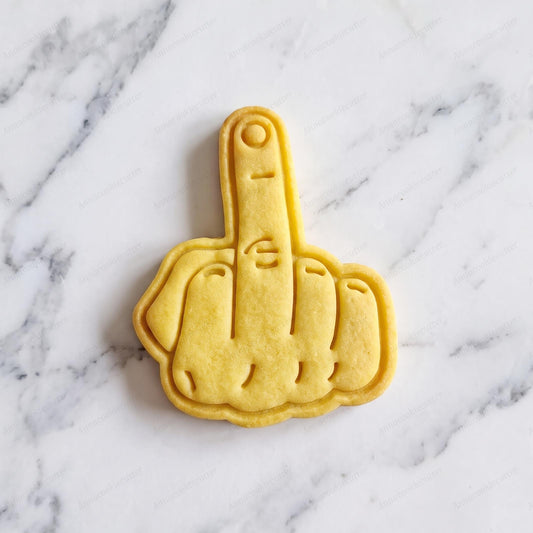 Formina Dito Medio Divertente, Stampino Biscotti Scherzoso, Timbro Fondente Regalo Ironico, Embosser Addio al Nubilato, Set Compleanno Adulti