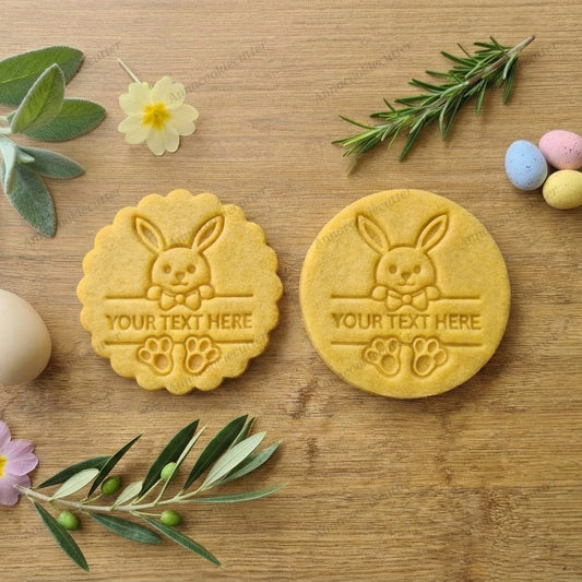 Coniglio Formina TagliaBiscotti Personalizzata Per Pasqua Dolci di Primavera 8cm