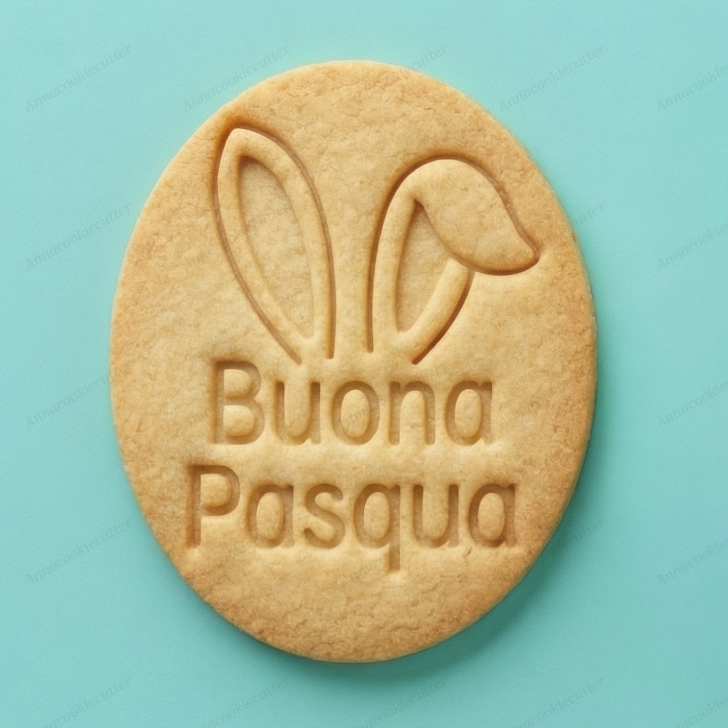 Formina Per Biscotti Buona Pasqua Uovo di Pasqua Stampo Orecchie di Coniglio