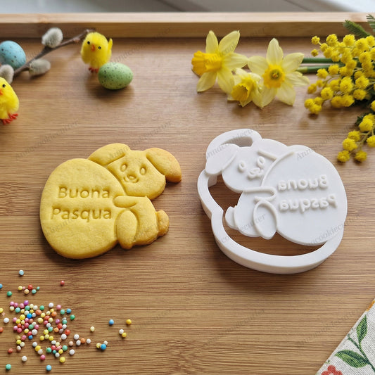 Tagliabiscotti Coniglio Formina Biscotti Pasquali Coniglietto Regalo di Pasqua