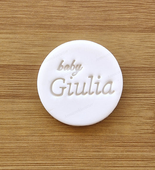 Timbro Biscotti Personalizzato Baby - Nome Personalizzabile