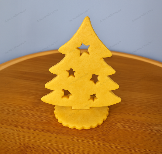 Set Tagliabiscotti Albero di Natale 3D Formine Natalizie per Dolci e Biscotti Fai-da-Te