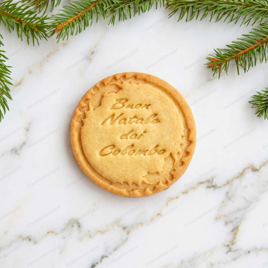 Formina e Stampino Buon Natale Personalizzabile con Cognome per Biscotti