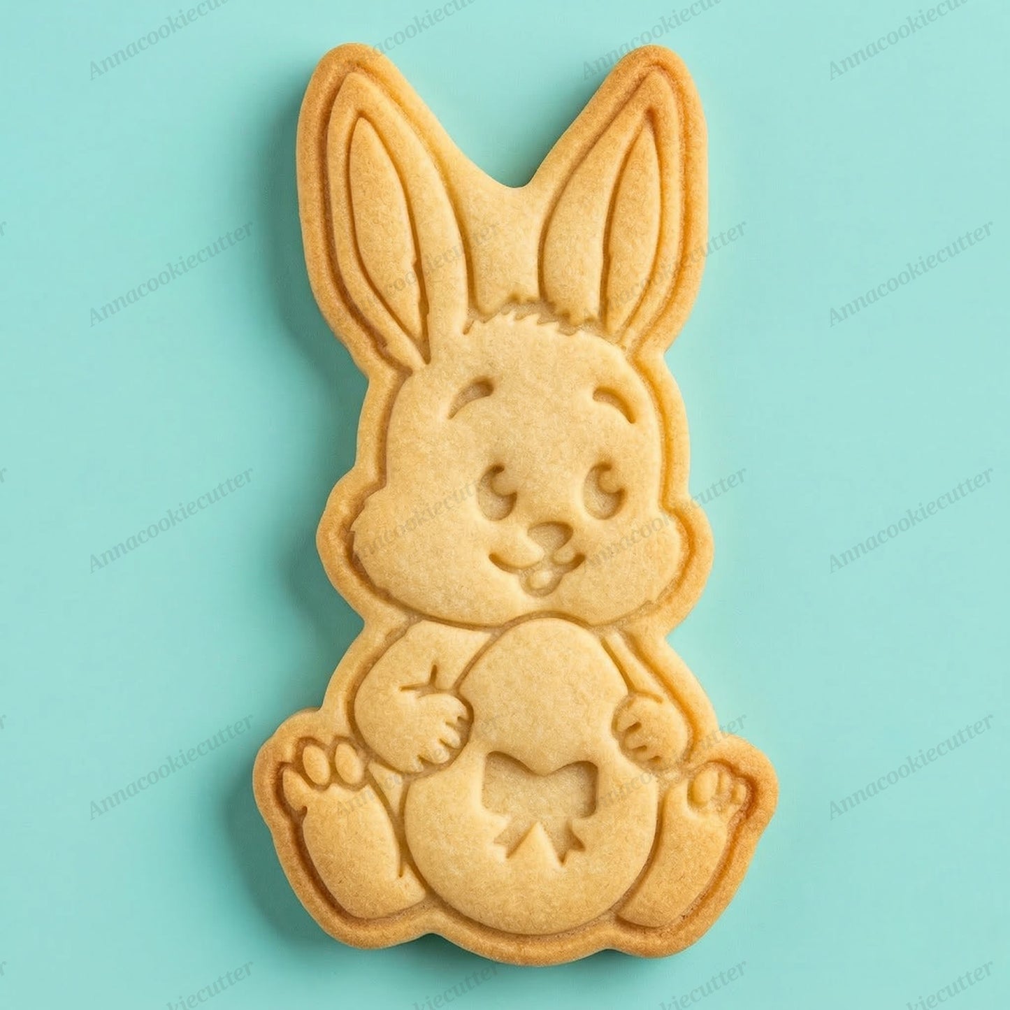 Set Tagliabiscotti di Pasqua – Timbri Coniglietto, Pulcino, Carota, Uovo e Cesto
