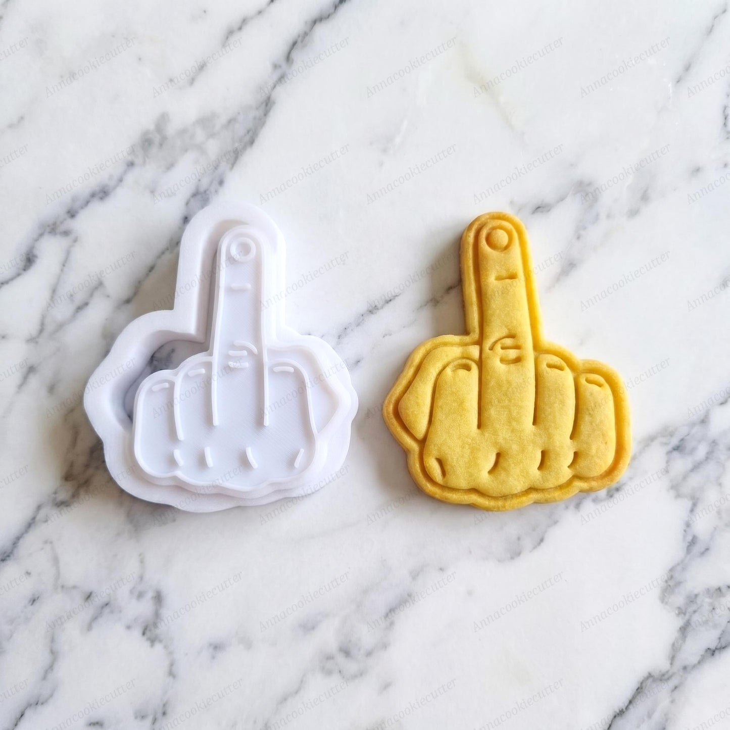 Formina Dito Medio Divertente, Stampino Biscotti Scherzoso, Timbro Fondente Regalo Ironico, Embosser Addio al Nubilato, Set Compleanno Adulti
