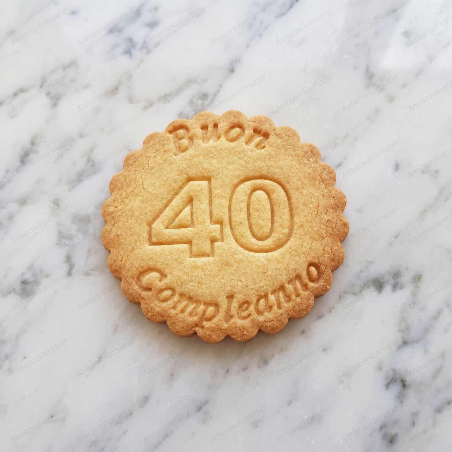 Compleanno 50 40 Anni Formina Personalizzabile Per Biscotti Cookie Cutter 8 cm