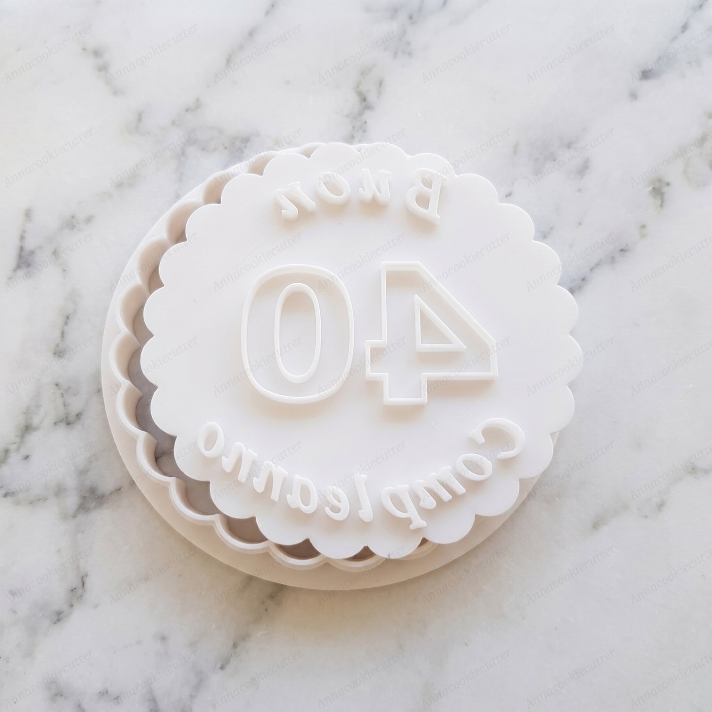 Compleanno 50 40 Anni Formina Personalizzabile Per Biscotti Cookie Cutter 8 cm