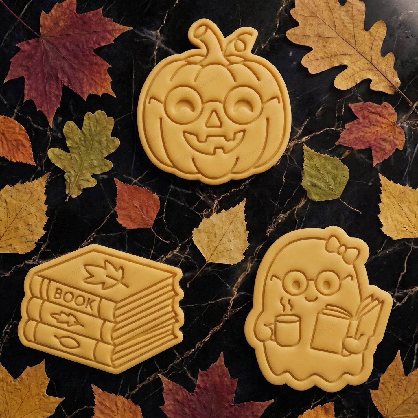 Set di Formine per Biscotti Fantasma Lettore e Zucca con Occhiali