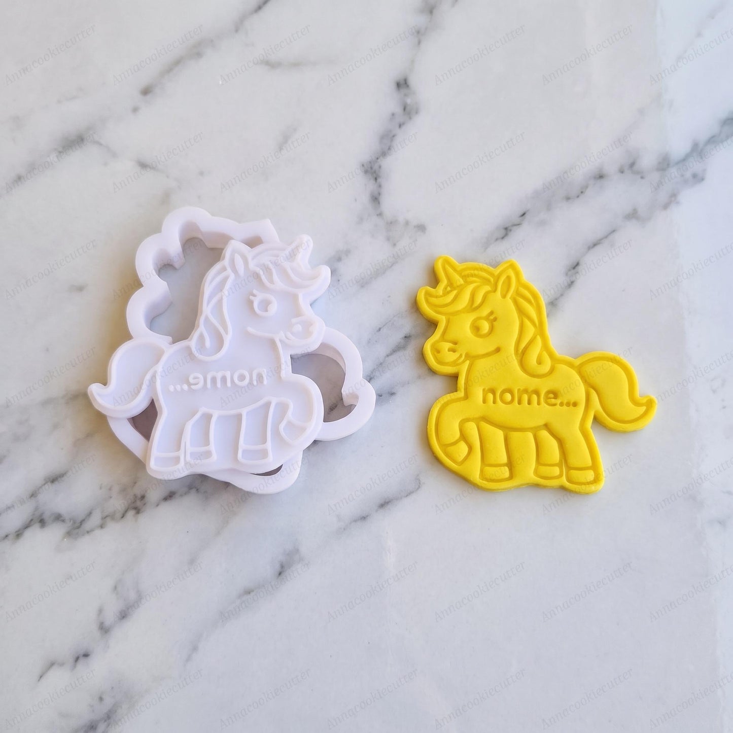 Formina Per Biscotti Unicorno Nome Personalizzato Cookie Cutter Feste Compleanno