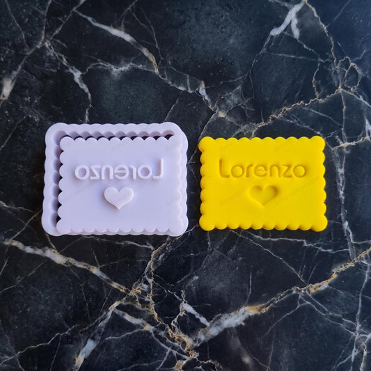 Tagliabiscotti Nome Personalizzabili Font Diversi Formine Per Biscotti 7x5 cm