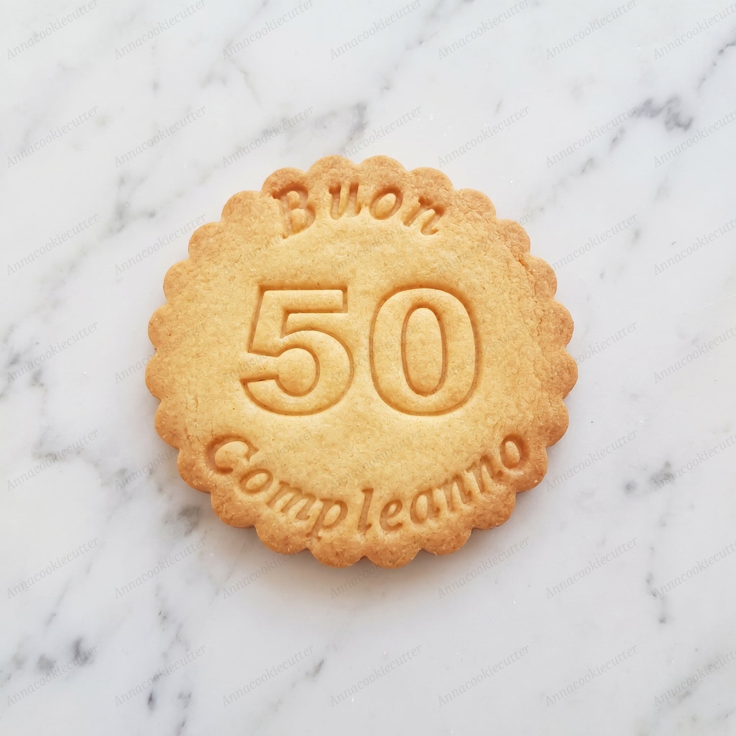 Compleanno 50 40 Anni Formina Personalizzabile Per Biscotti Cookie Cutter 8 cm
