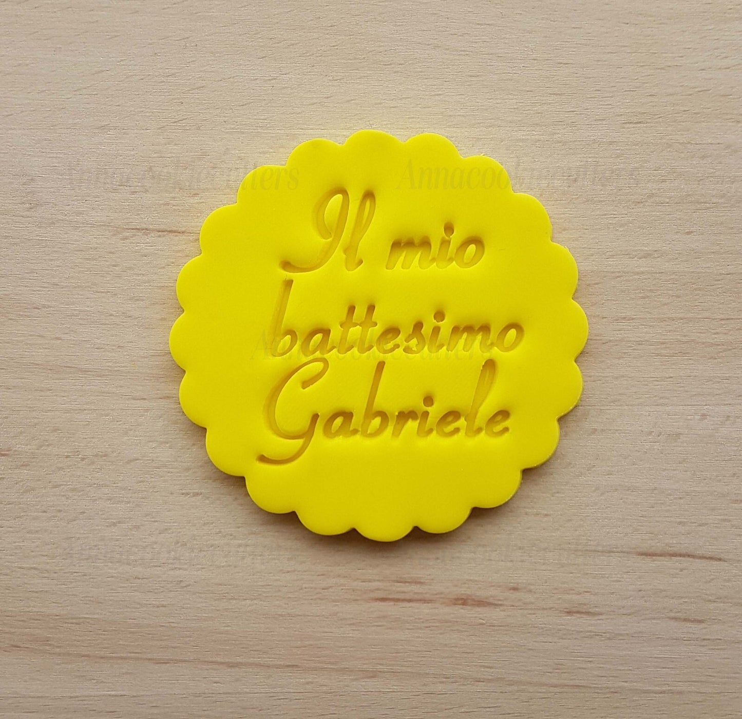 Il Mio Battesimo Nome Personalizzabile Formina Biscotti Stampo Frolla PDZ 7cm