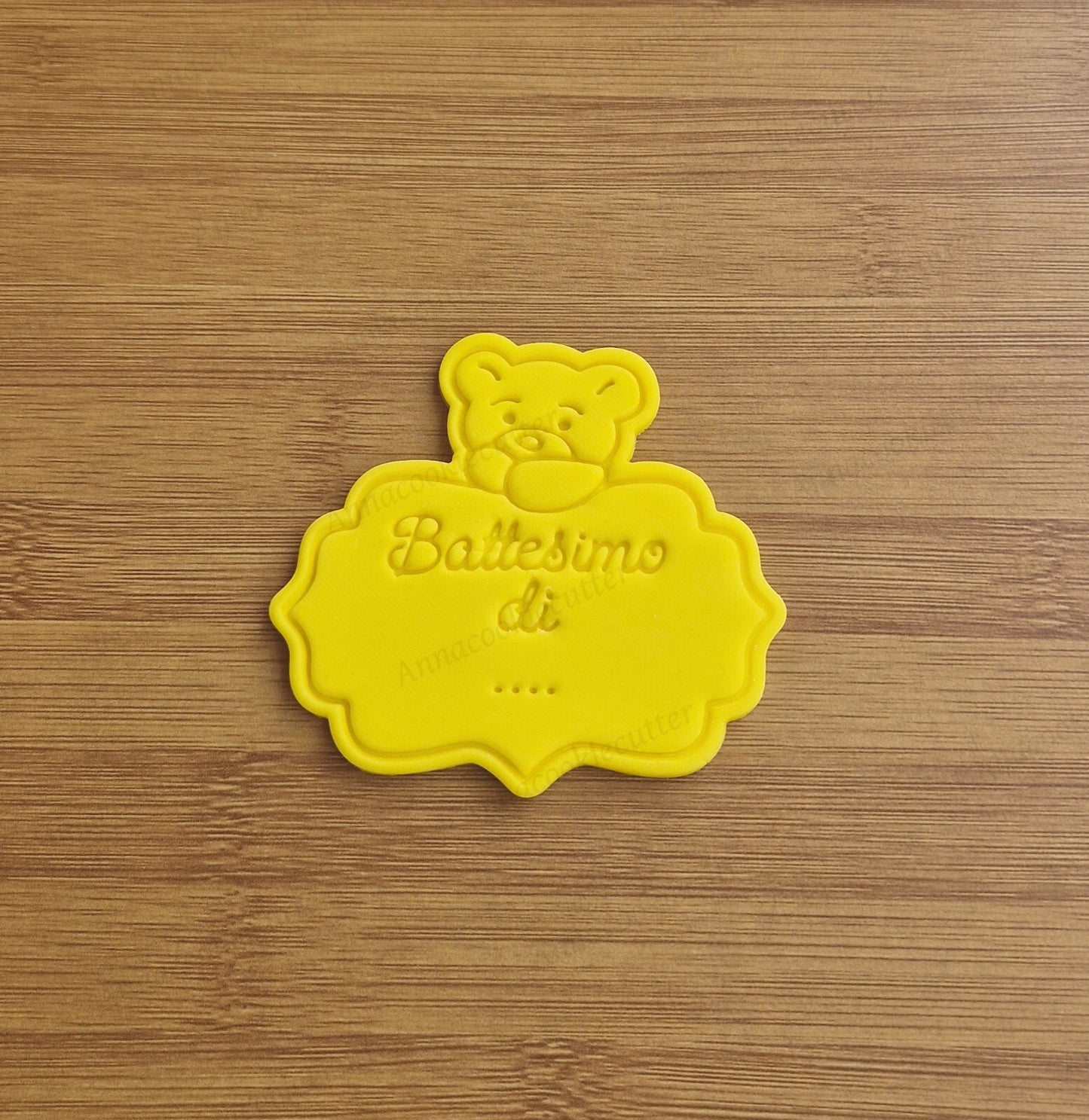Orsetto Battesimo Nome Personalizzato Formina Per Biscotti Orso Idea Regalo 8 cm