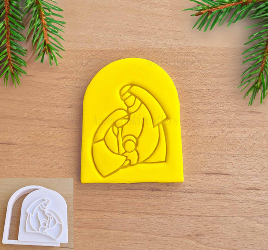 Presepe Tagliabiscotti Scena Natività Formina Biscotti Di Natale Cookie Cutter