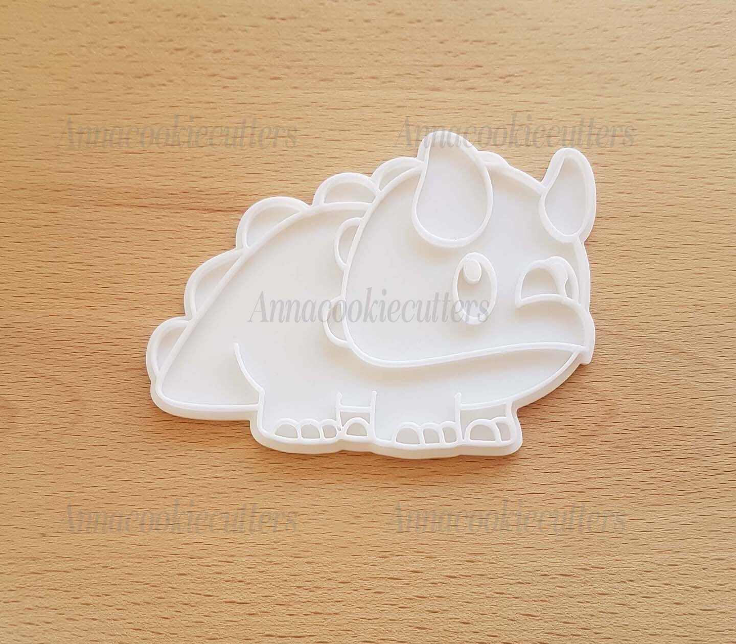 Triceratopo Formina Per Biscotti Stampino Dinosauro Tagliabiscotti 10x8 cm