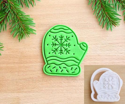 Tagliabiscotti A Forma di Guanto Con Fiocco Di Neve Formine Biscotti Natalizi