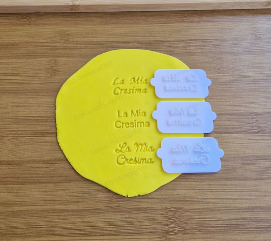 La Mia Cresima Solo Il Timbro Per Biscotti Tagliabiscotti Cookie Cutter 6x3 cm