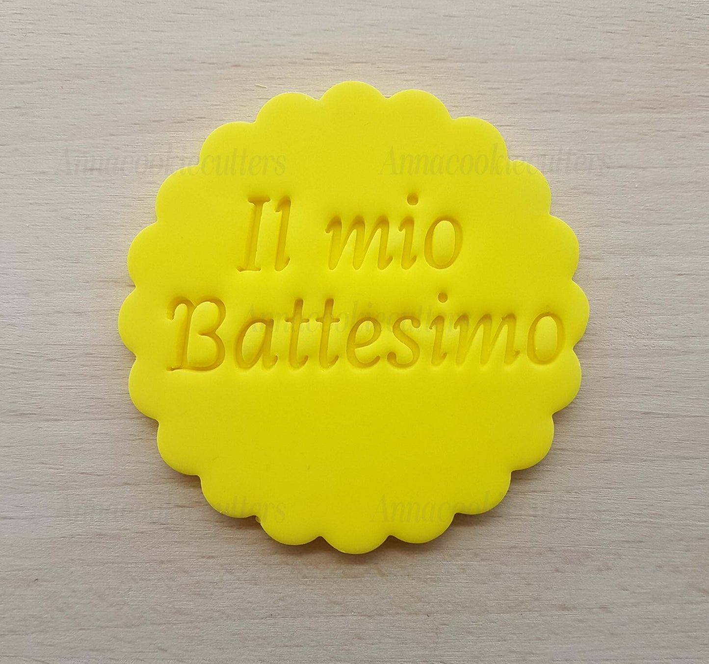 Il Mio Battesimo Forma Biscotti Stampo Frolla Pasta Zucchero 7 cm Solo Timbro