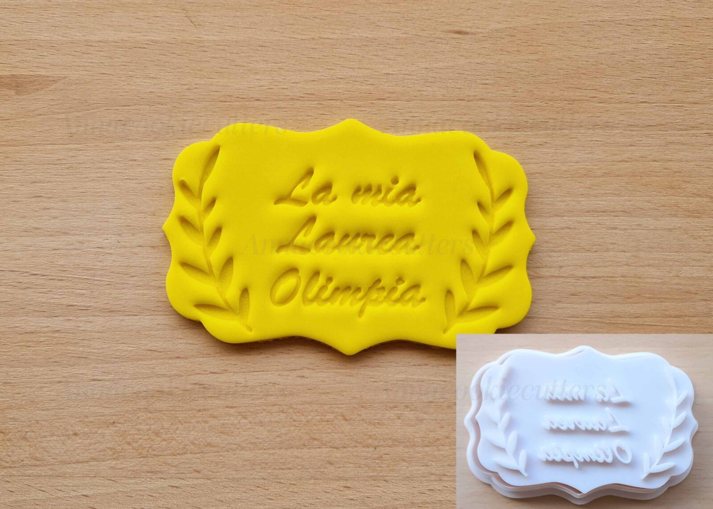 La Mia Laurea Con Nome Personalizzabile Formina Stampo Tagliabiscotti 10x6 cm