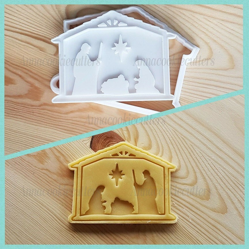 Formine Biscotti Per Natale Albero Stampo Stella Cadente Presepe Slitta Babbo