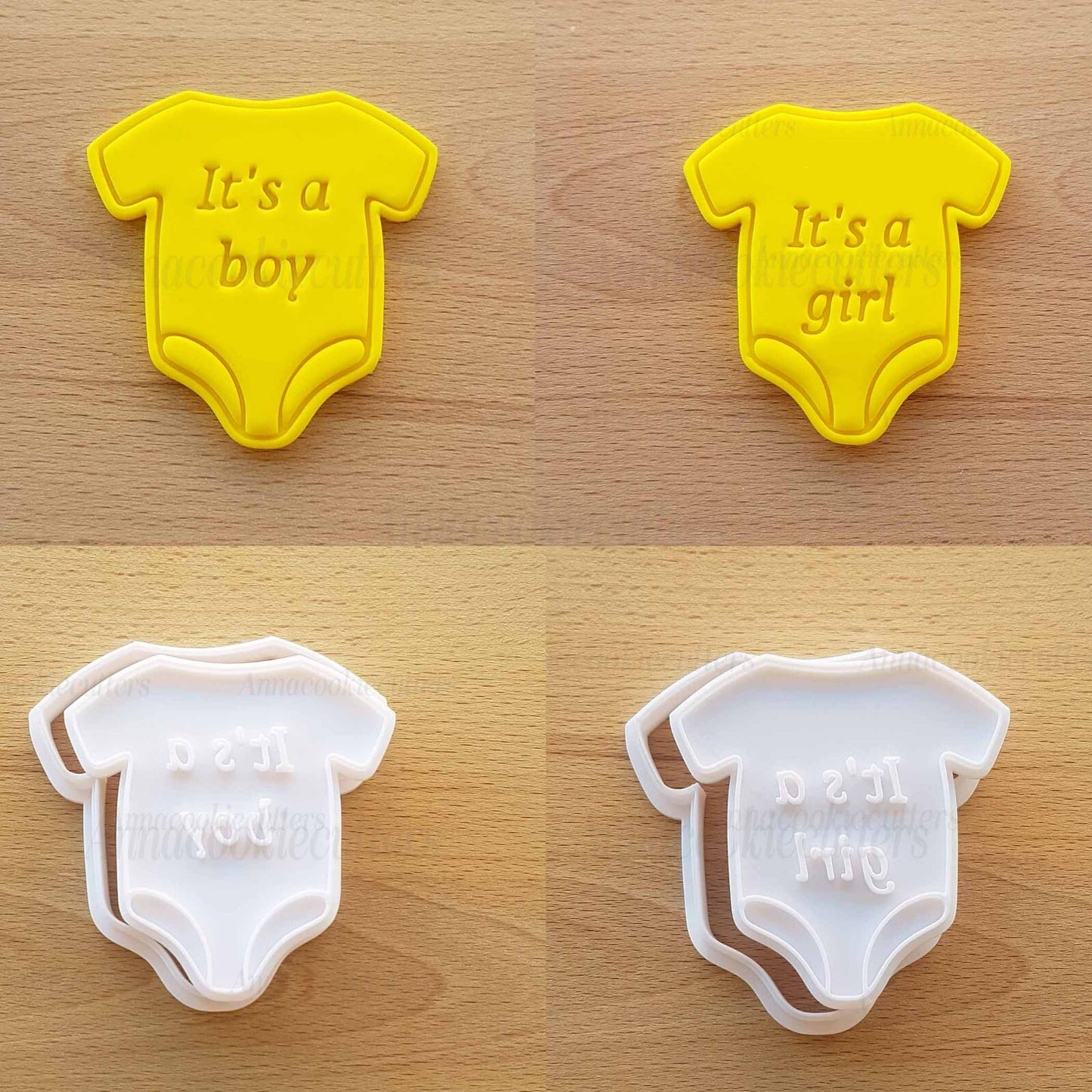 It's A Boy A Girl Formina Per Biscotti Nascita Battesimo Cookie Cutter 8x8 cm