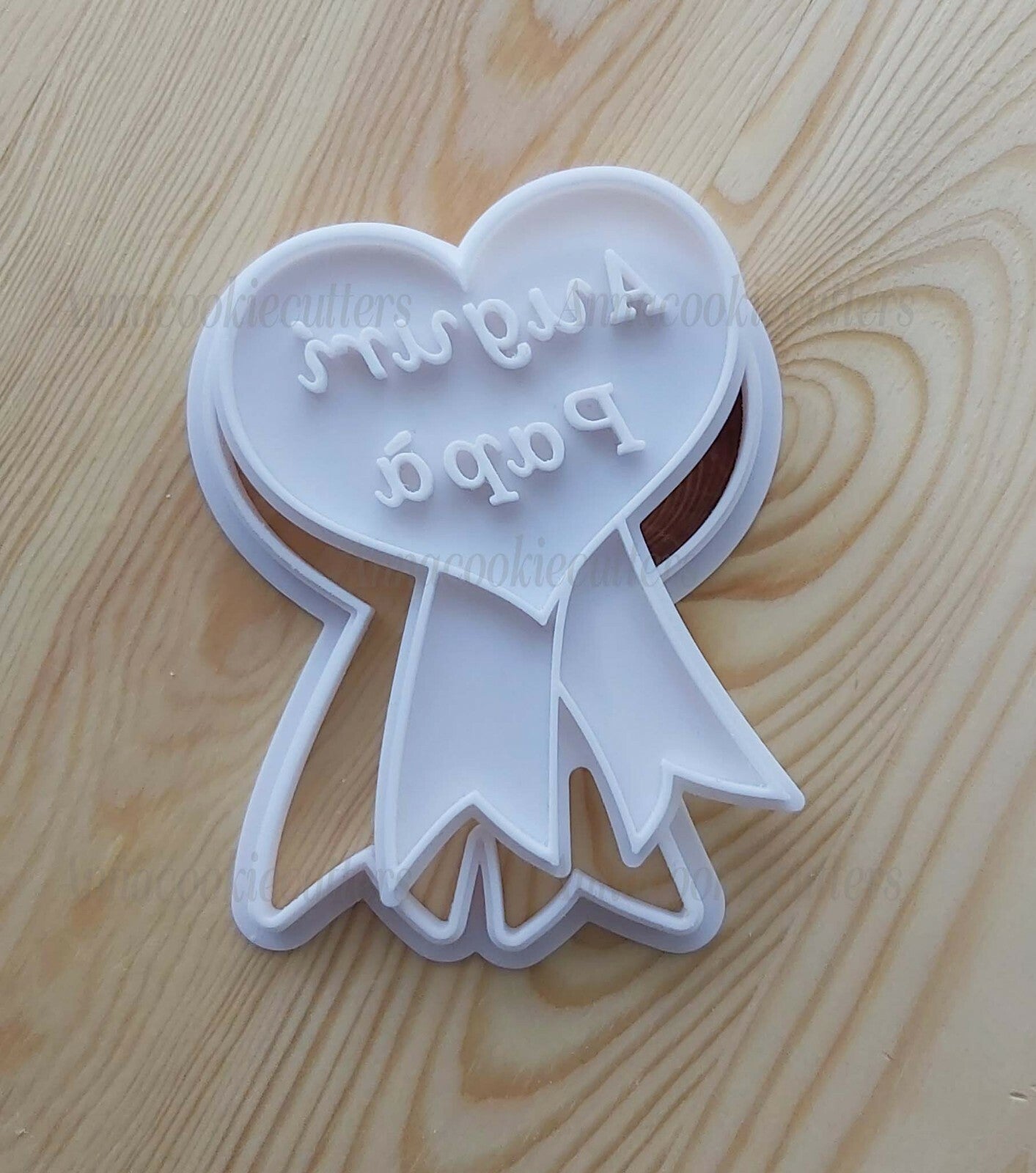 Festa Papà Medaglia A Forma Di Cuore Formina Per Biscotti Stampino Cookie Cutter