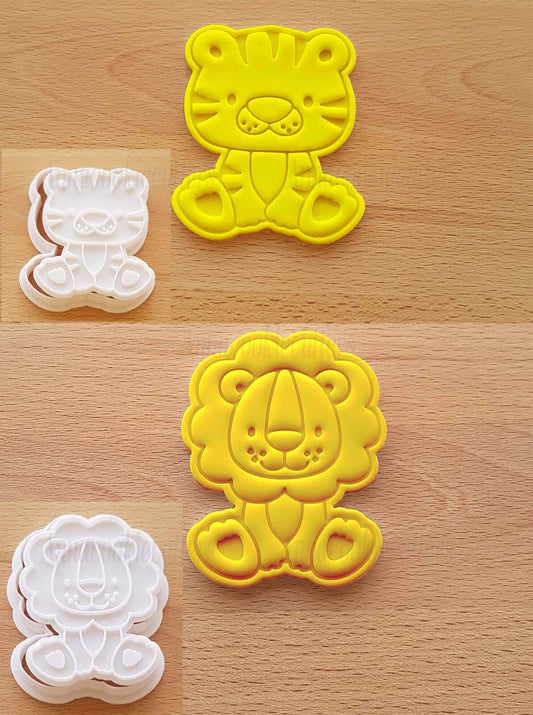 Formina Leone Animali Giungla Tigre Stampino Biscotti Cookie Cutter