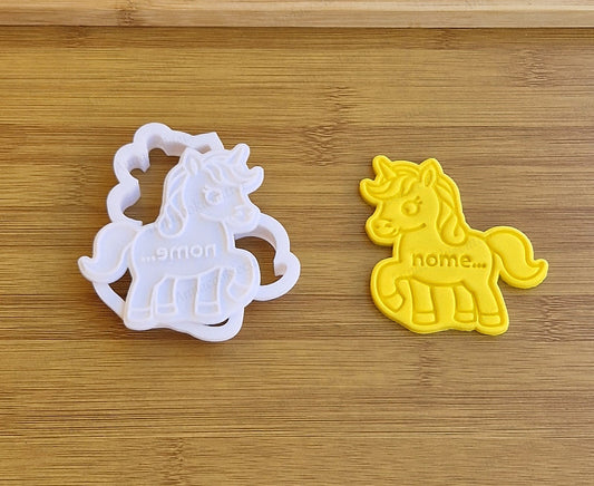 Formina Per Biscotti Unicorno Nome Personalizzato Cookie Cutter Feste Compleanno