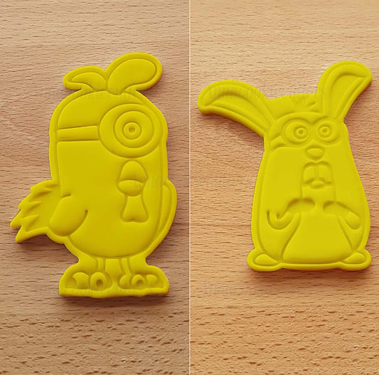 Formine per Biscotti Minion Animali Stampo Frolla Tagliabiscoti Pasta Zucchero
