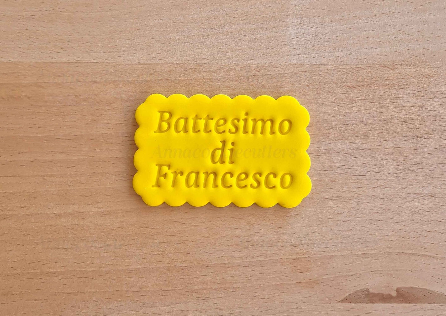 Battesimo Nome Personalizzabile Formina Per Biscotti Cookie Cutter 7x5 cm