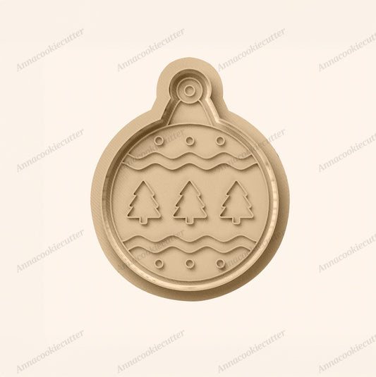 Formine Per Biscotti Pallina Di Natale Cookie Cutter Ornamenti Di Natale