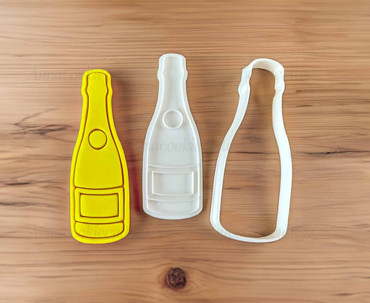 Tagliabiscotti Bottiglia di Champagne Formina Per Biscotti Decorazione Torte
