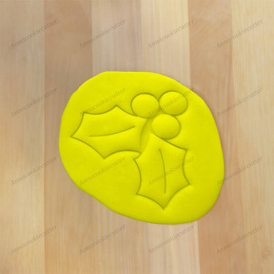 Formina per Biscotti a Forma di Agrifoglio e Bacche Tagliabiscotti Cookie Cutter