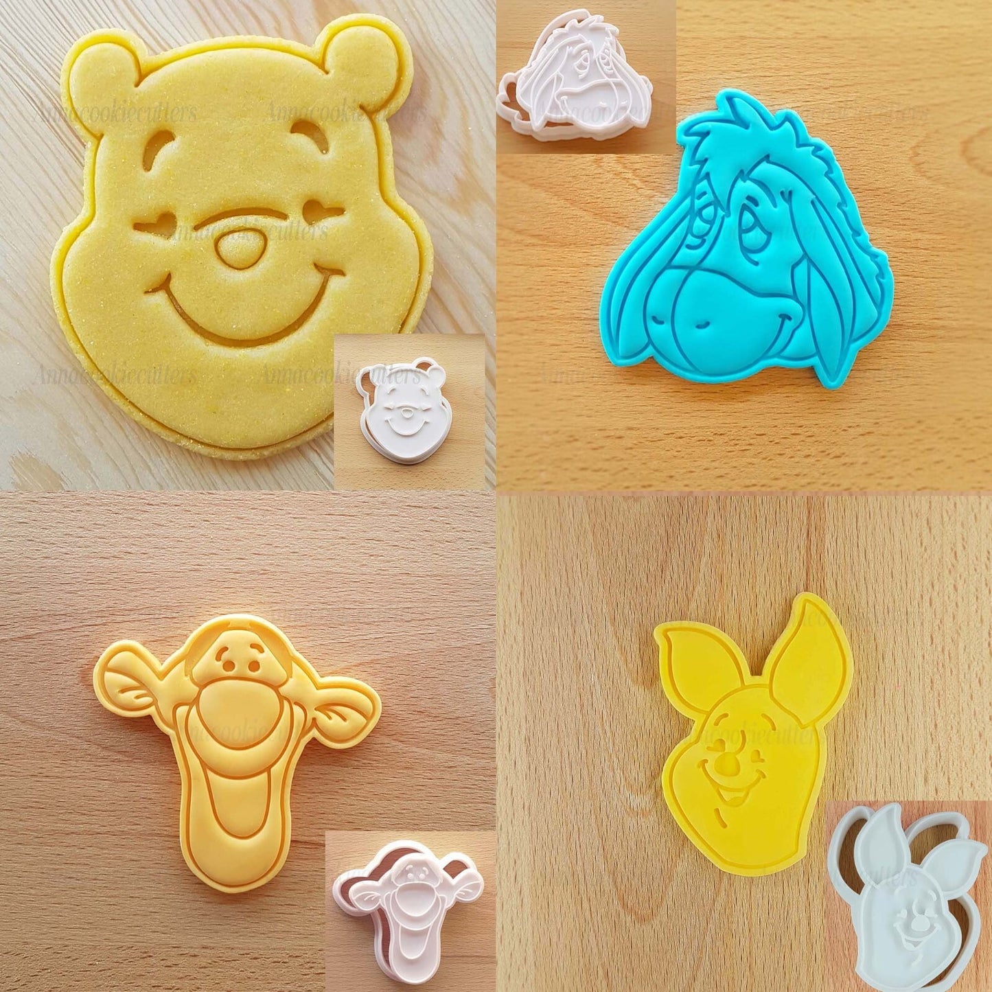 Winnie the Pooh Tigro Pimpi Ih-Oh Formine Per Biscotti 100 Acri Cookie Cutter